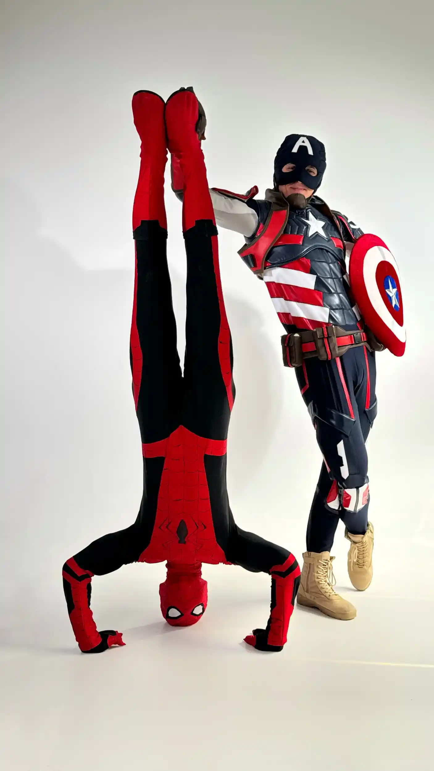 Спайдермен и Капитан Америка